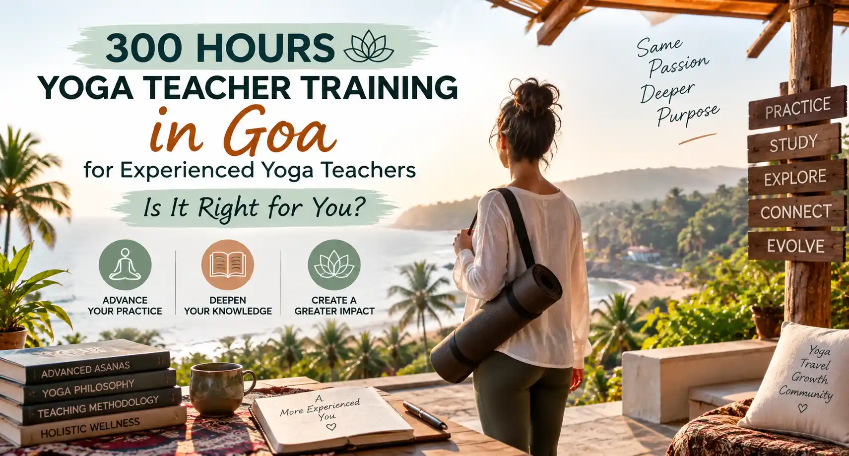 300 hours yoga teacher training in Goa for experienced yoga teachers.