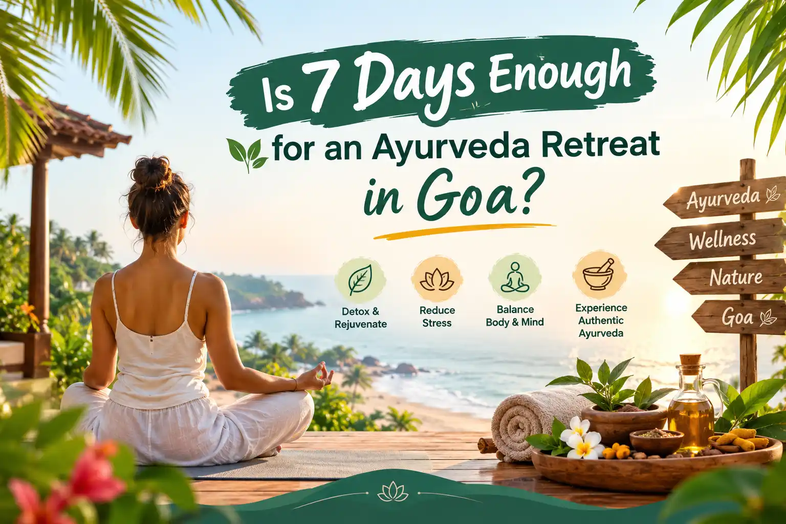 7-day Ayurveda retreat in Goa by the beach